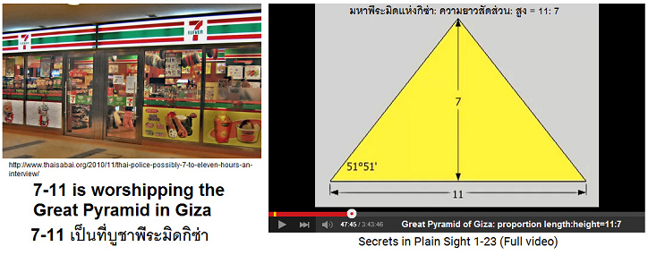 A 7-11 store in Pattaya in
Thailand - in whole Asia exists this chain of stores
- worshipping the Great Pyramid A 7-11 store in Pattaya in Thailand - in whole
Asia exists this chain of stores - worshipping the
Great Pyramid