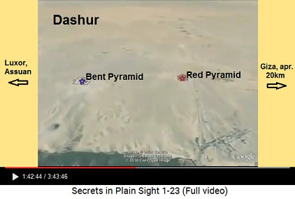 Dashur in Egypt with a Bent Pyramid and a Red
                    Pyramid