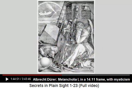 Albrecht Drer's "Melancholia I" in a
                    14:11 frame with mysticism