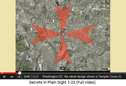 Washington DC, street design with a
                            Templar Cross