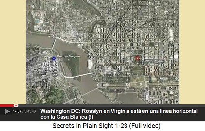 Rosslyn en Virginia están en una línea                         horizontal con la Casa Blanca (!)