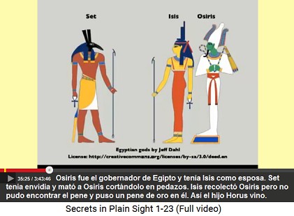 Set e Isis y Osiris, dibujo