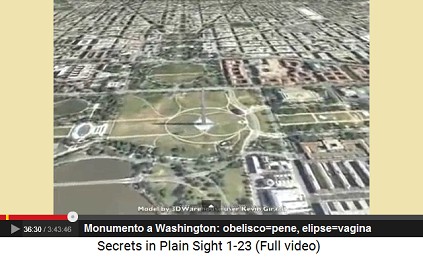 Monumento a Washington, el obelisco es el
                    smbolo de un pene, la elipse es el smbolo de una
                    vagina