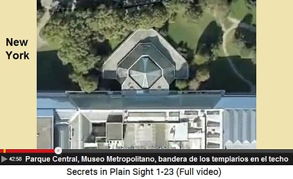 Parque Central: el Museo del Arte
                        Metropolitano tiene una bandera de los
                        templarios en su techo