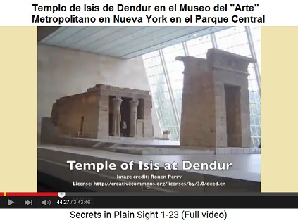 El templo de Isis de Dendur en el Museo del
                    Arte Metropolitano en Nueva York del Parque Central
                    (Central Park)