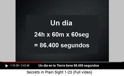 Un da tiene 86.400 segundos