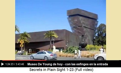 El Museo De Young de hoy con esfinges El Museo De Young de hoy con esfinges