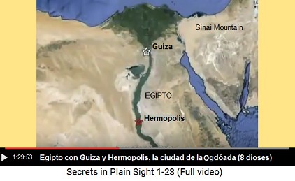 Mapa de
Egipto con Guiza y Hermopolis donde fueron los 8
dioses de la Ogdóada Mapa de Egipto con Guiza y Hermopolis donde
fueron los 8 dioses de la Ogdóada