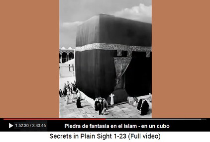 En el islam hay una piedra de fantasía en un                     cubo "Kaaba" (Ca'aba) en Meca