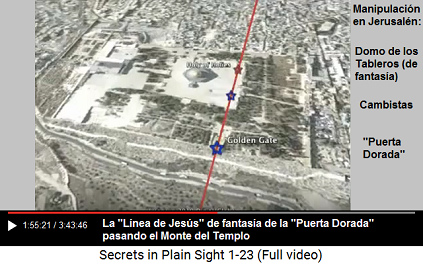 "Lnea de Jess" de fantasa de la
                      "Puerta Dorada" pasando el Monte del
                      Templo