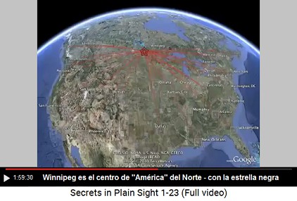 Winnipeg
es el centro de "América" del Norte -
con la estrella negra Winnipeg es el centro de "América"
del Norte - con la estrella negra