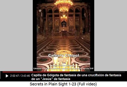 Capilla de
fantasía de Gólgota para una crucifixión de
fantasía de un cierto "Jesús" de
fantasía Capilla de fantasía de Gólgota para una
crucifixión de fantasía de un cierto
"Jesús" de fantasía