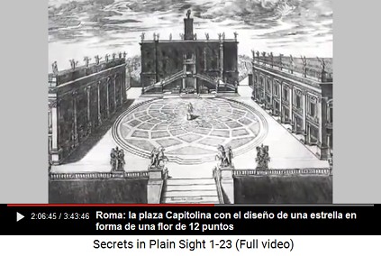 Roma: la plaza Capitolina con el diseño de
una estrella en forma de una flor de 12 puntos Roma: la plaza Capitolina con el diseño de
una estrella en forma de una flor de 12 puntos