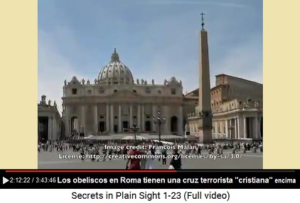 Los obeliscos en Roma tienen una cruz
terrorista "cristiana" encima Los obeliscos en Roma tienen una cruz
terrorista "cristiana" encima