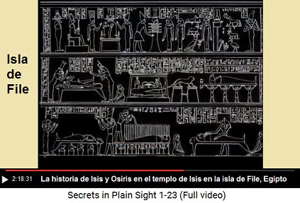 La historia de Isis y Osiris en el templo de
                      Isis en la isla de File, Egipto