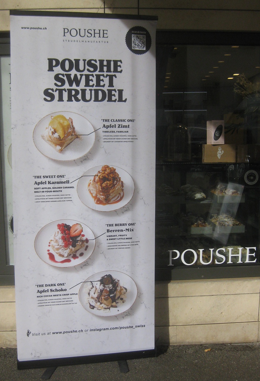 Poushe-Strudel: Plakat ohne Preise