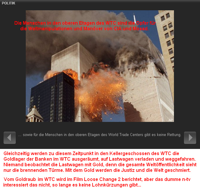 WTC-Anflug auf den S�dturm, Trickfilm
                          (07)