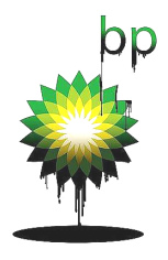 BP-Logo mit
            �lpest, eine kriminelle Firma (BP) spielt Roulette mit
            Millionen Menschen und Tieren auf der ganzen Welt