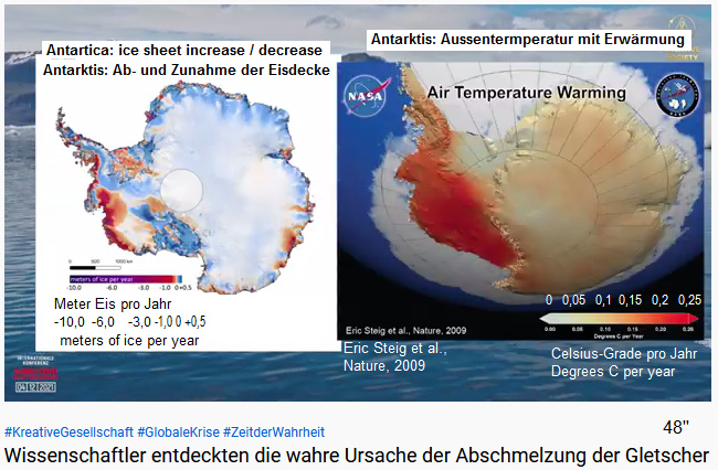 Die Antarktis ist nicht einheitlich, sondern
                      der Westen und der Osten sind geologisch sehr
                      unterschiedlich: Temperaturmessungen