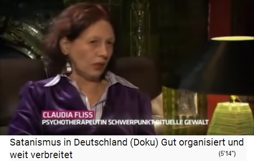 Claudia Fliss,
                            Psychotherapeutin in Berlin mit Schwerpunkt
                            "Rituelle Gewalt"