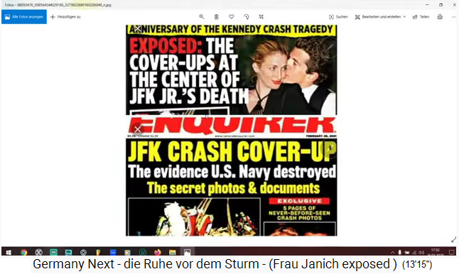 Flugzeugabsturz
                            angeblich mit JFKennedy junior: Die
                            "US"-Marines haben Beweise
                            zerstört